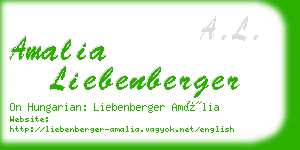 amalia liebenberger business card